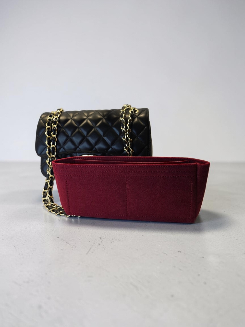 SALE!! 8MBlack Quilted Chain-Handle Shoulder Bag - Luxury Designer Style NWT - Picture 9 of 11